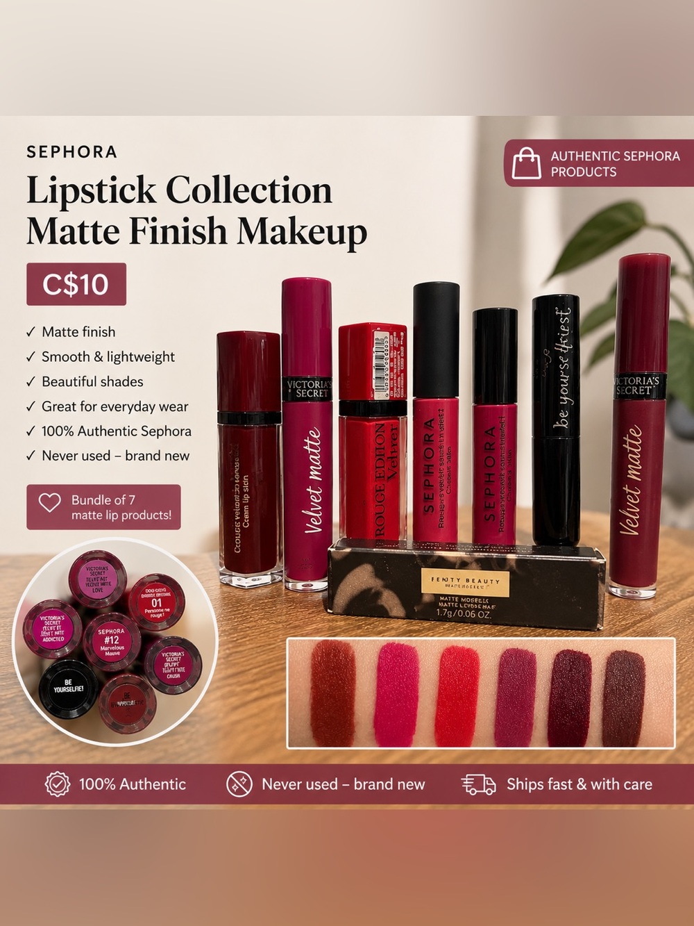 Lipstick Collection Matte Finish Makeup